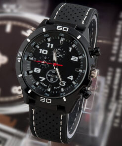 Мъжки спортно-елегантен часовник Код: 116 - Модел 2 - Черен