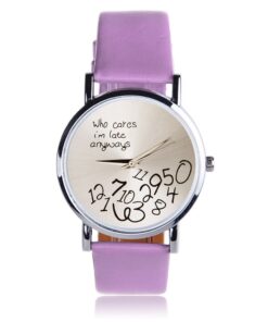 Розов авангарден дамски часовник