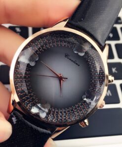 Уникален дамски часовник с кристални пеперудки Код: 246