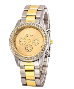 Дамски стоманен часовник в сребристо и златисто Код: 238