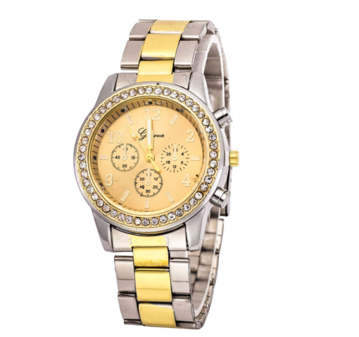Дамски стоманен часовник в сребристо и златисто Код: 238