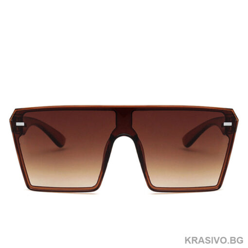 Дамски кафяви слънчеви очила UV400