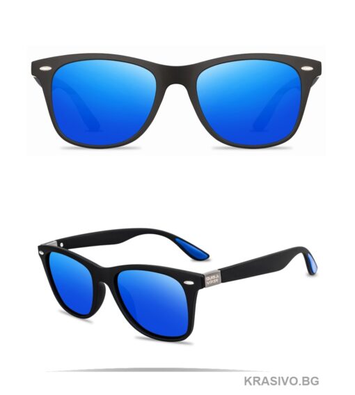 Сини слънчеви очила със силен отблясък UV400