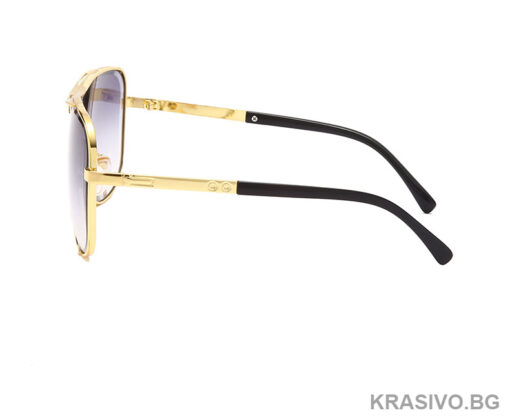 Мъжки слънчеви очила със златиста рамка